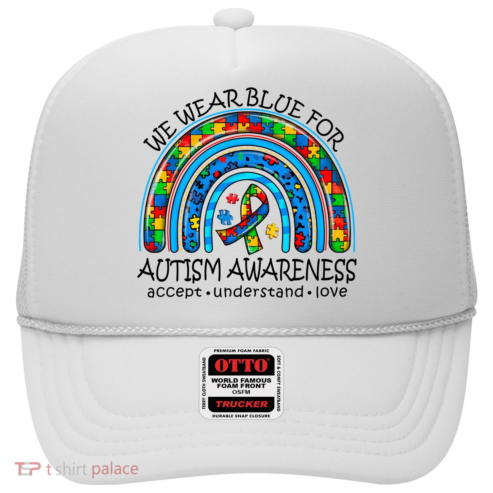 We Wear Blue For Autism Awareness Hat