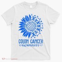 We Wear Blue Colon Cancer Awareness Colorectal Cancer Month T-Shirt thumb 0