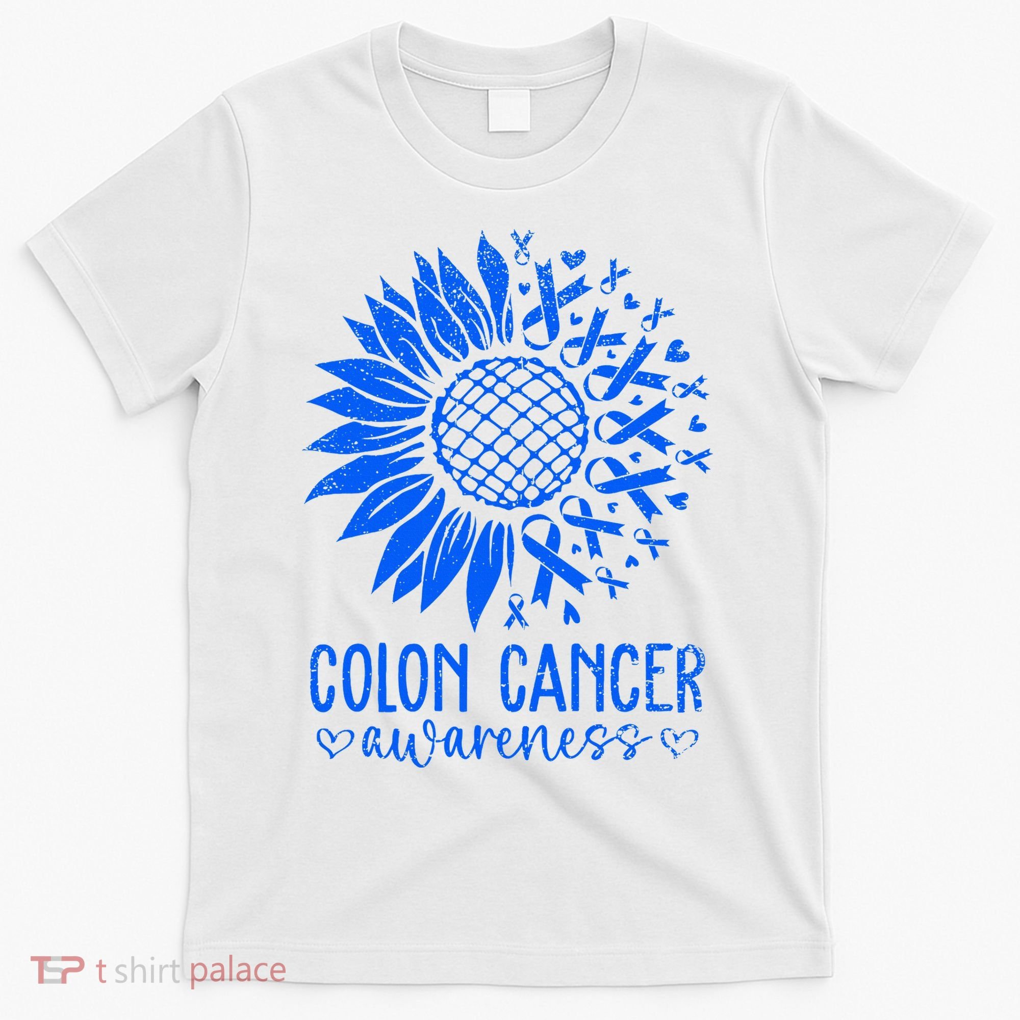 We Wear Blue Colon Cancer Awareness Colorectal Cancer Month T-Shirt