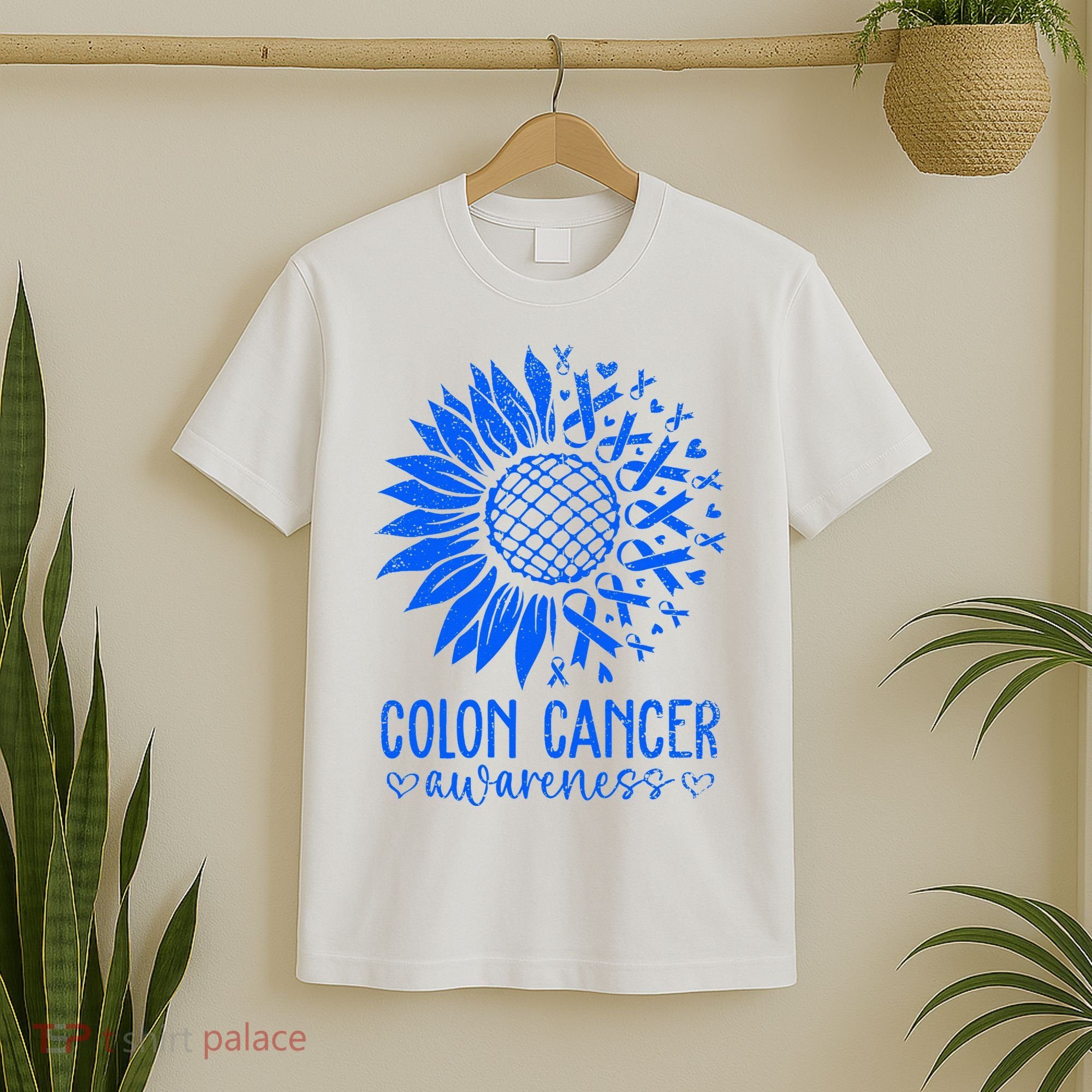 We Wear Blue Colon Cancer Awareness Colorectal Cancer Month T-Shirt
