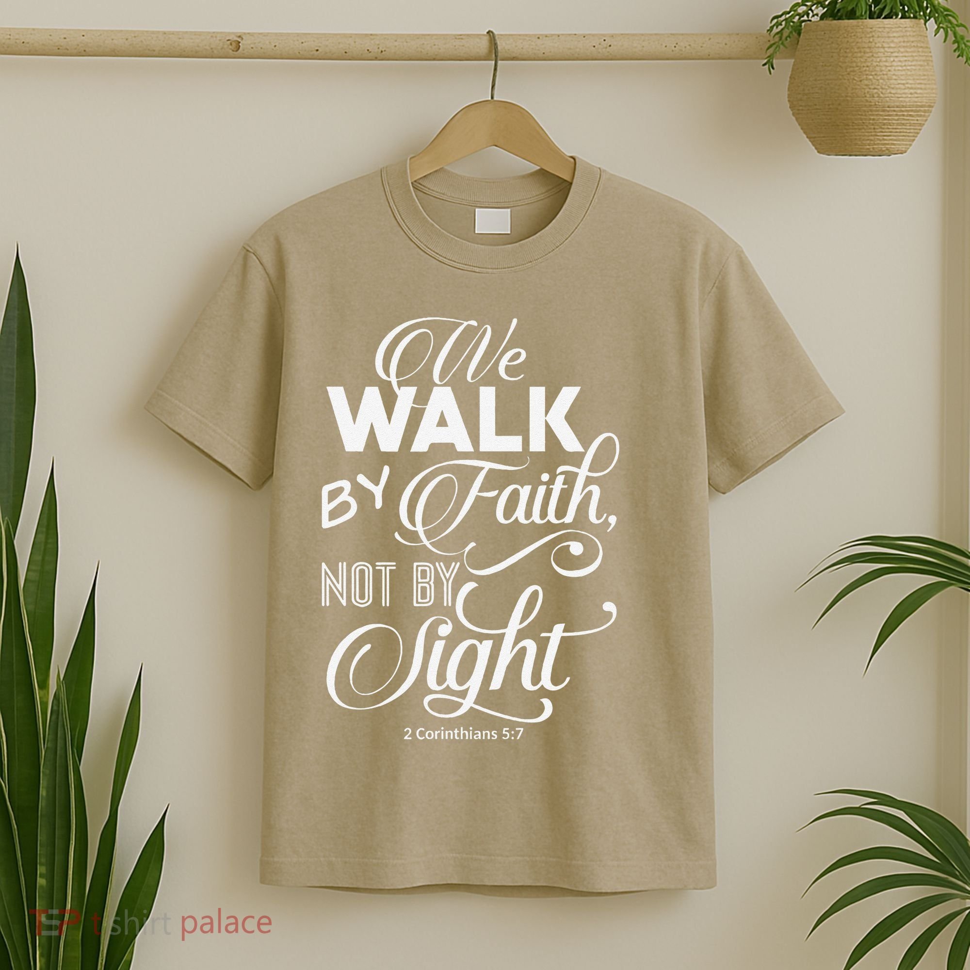 We Walk By Faith Not By Sight God Faith Jesus 2 T-Shirt