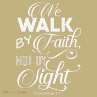 We Walk By Faith Not By Sight God Faith Jesus 2 T-Shirt thumb 7