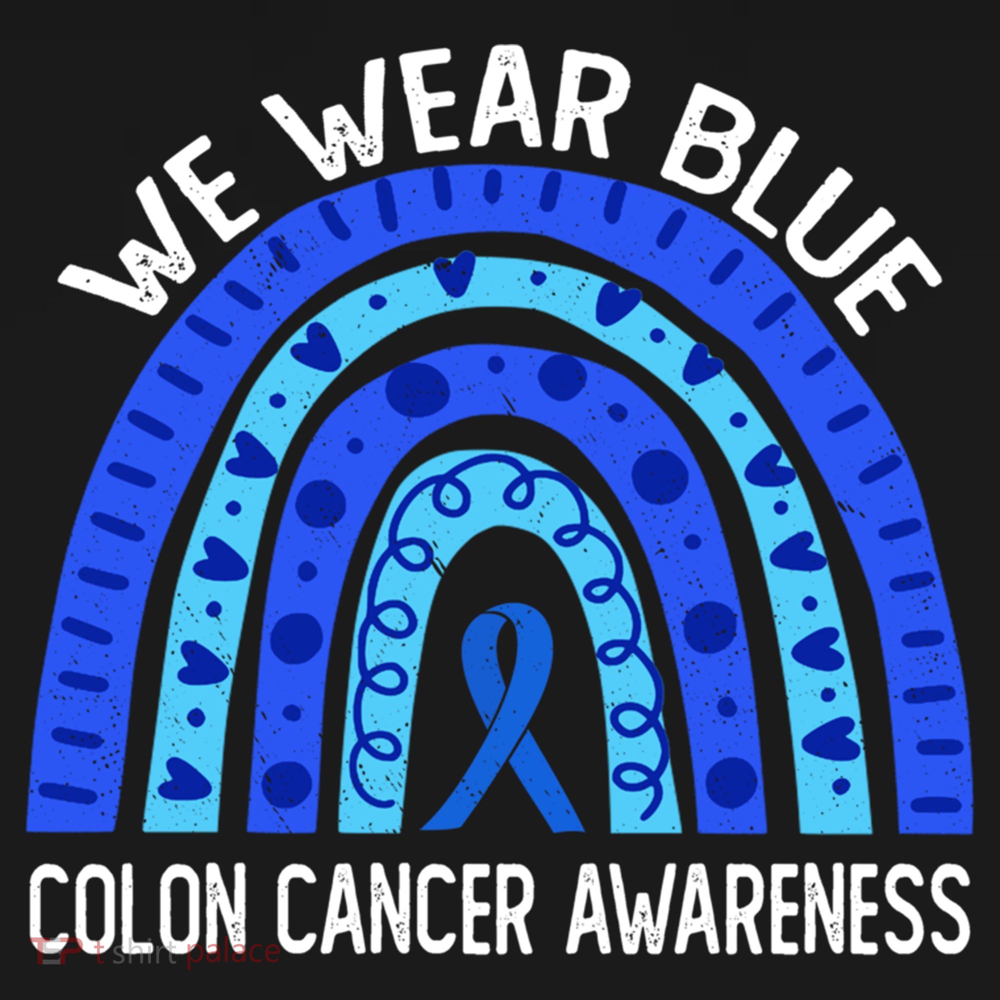 We Wear Blue Rainbow For Colon Cancer Awareness Meaningful Gift Ornament