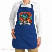 We WonT Back Down Blue And Orange Gator White Apron thumb 2