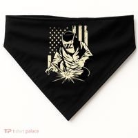 Welder Welding Blacksmith Metal Worker Fabricator USA-Made Doggie Bandana thumb 0