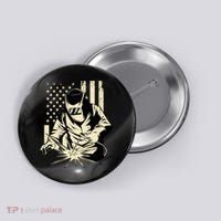 Welder Welding Blacksmith Metal Worker Fabricator Button thumb 0