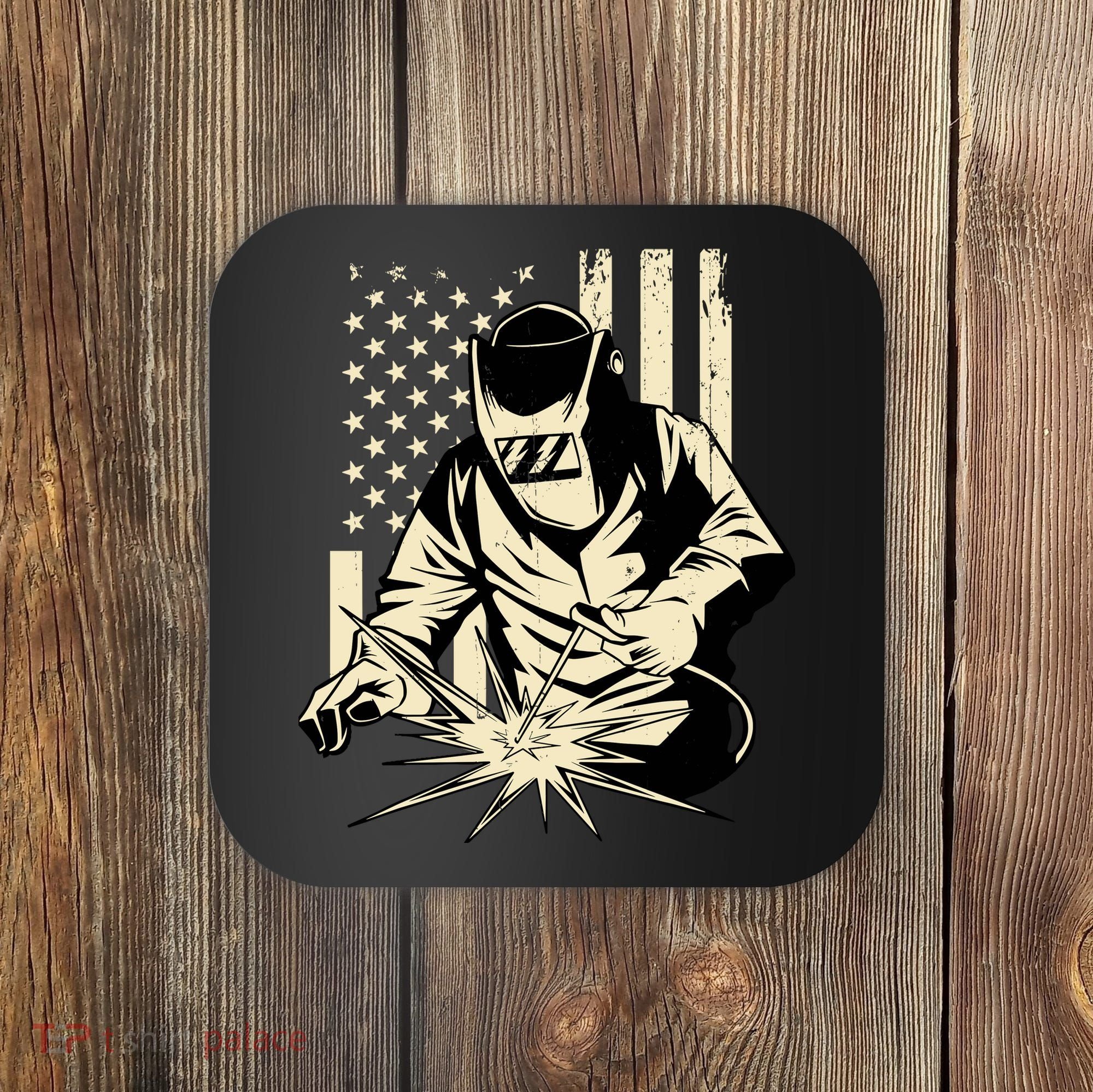 Welder Welding Blacksmith Metal Worker Fabricator Coaster
