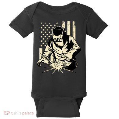 Welder Welding Blacksmith Metal Worker Fabricator Baby Bodysuit