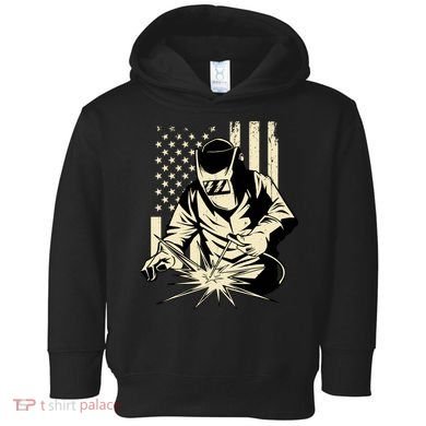 Welder Welding Blacksmith Metal Worker Fabricator Toddler Hoodie