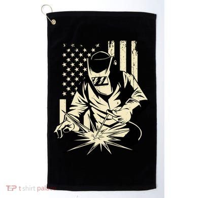 Welder Welding Blacksmith Metal Worker Fabricator Golf Towel