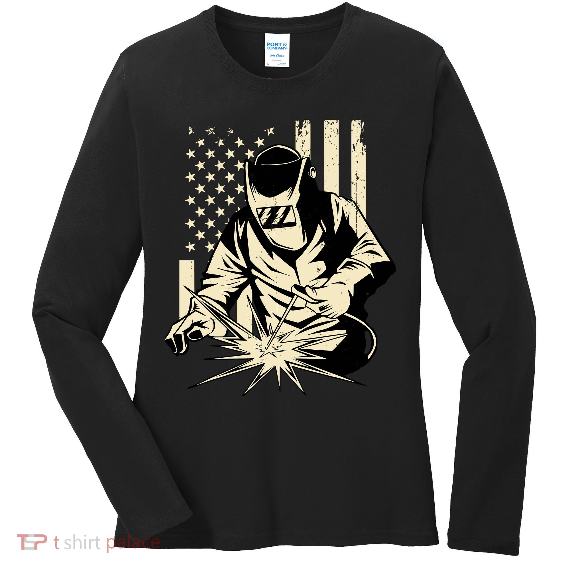 Welder Welding Blacksmith Metal Worker Fabricator Women's Long Sleeve Shirt