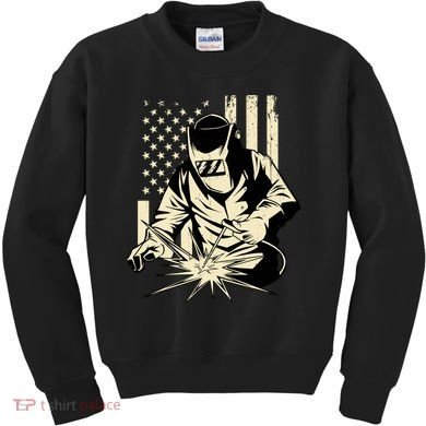Welder Welding Blacksmith Metal Worker Fabricator Kids Sweatshirt