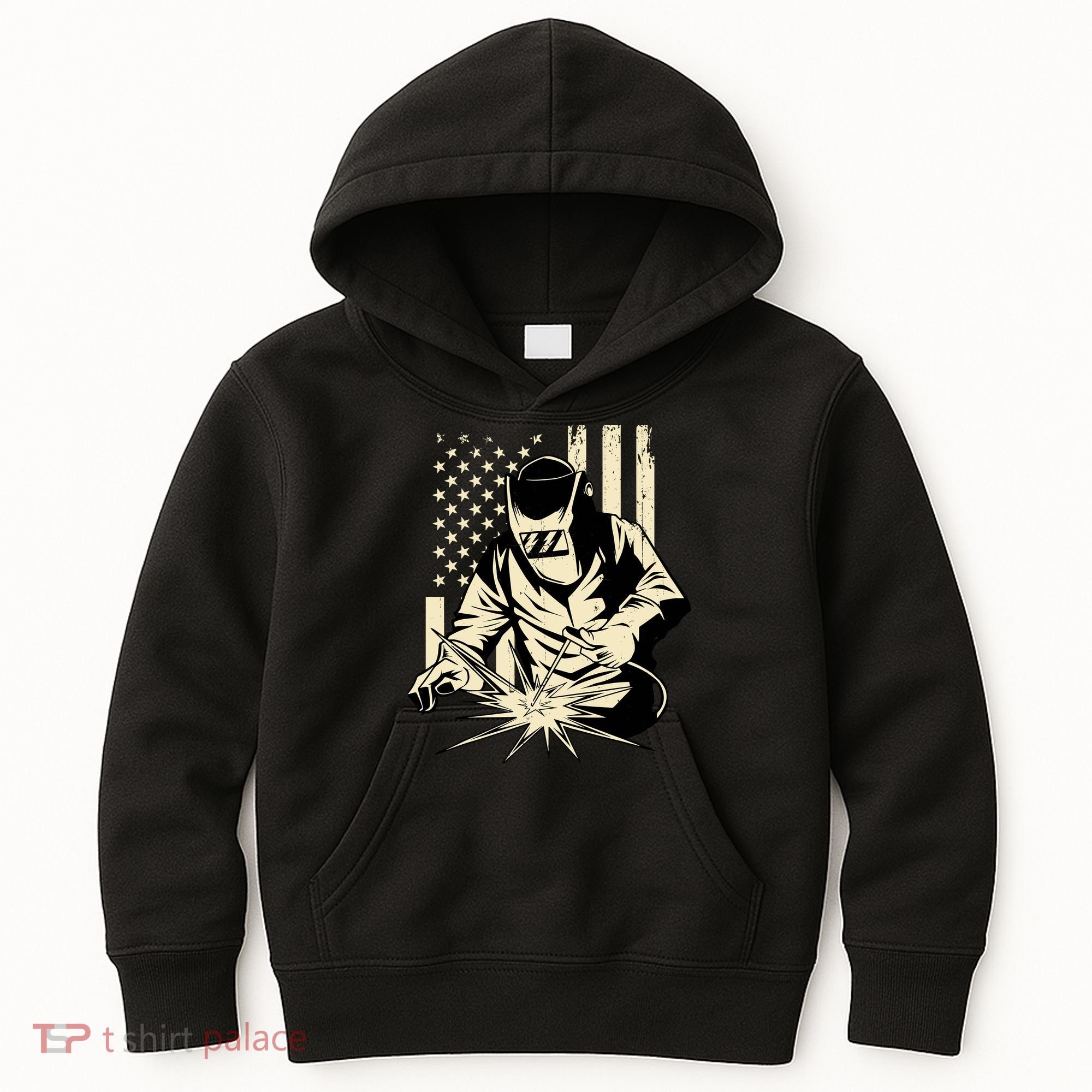 Welder Welding Blacksmith Metal Worker Fabricator Kids Hoodie