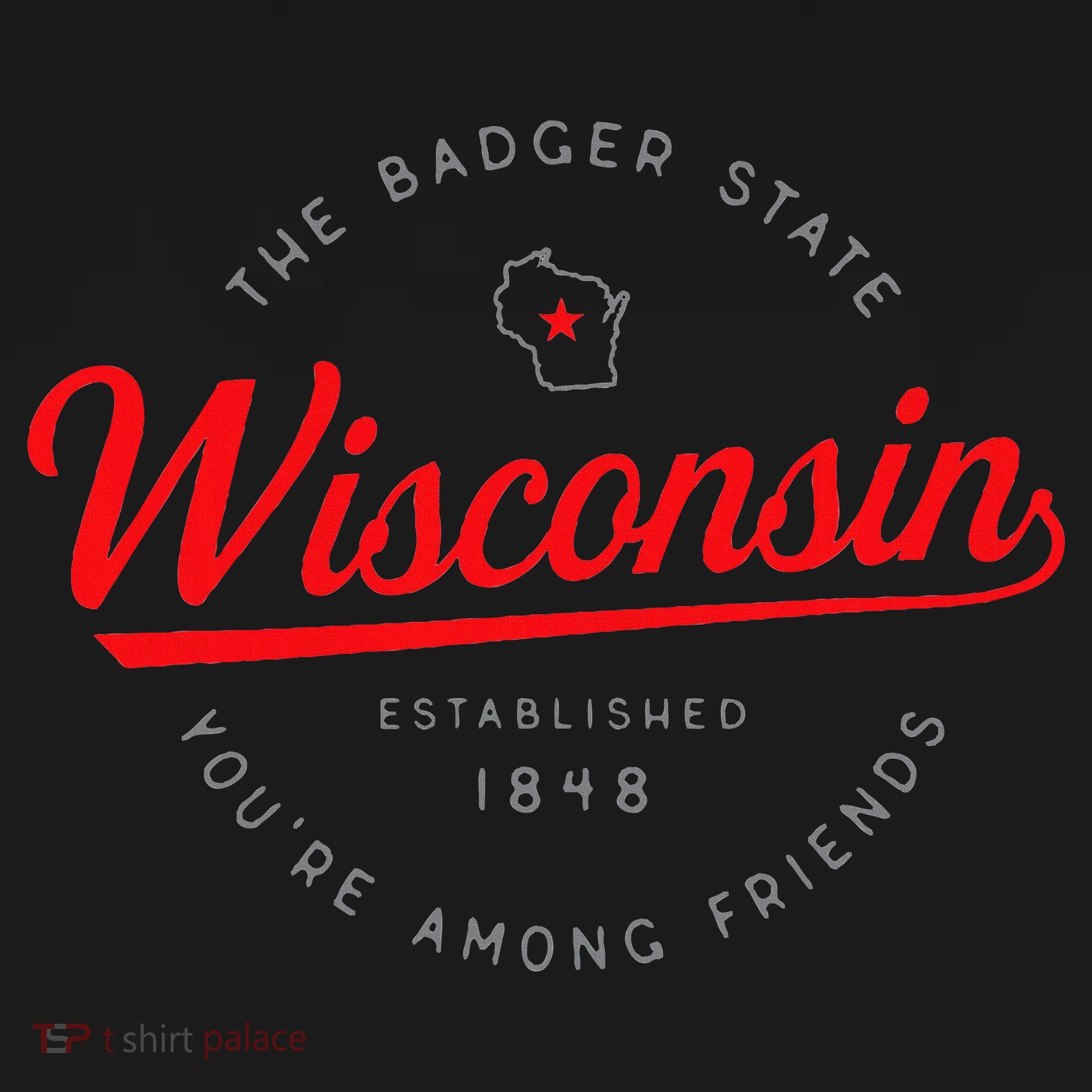 Wisconsin Wi Badger State YouRe Among Friends In Wisconsin Sweatshirt