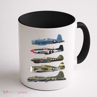 Ww2 Warplane Bgreat Gift17 P51 Mustang F4u Corsair P40 Warhawk Gift Coffee Mug thumb 1
