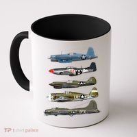 Ww2 Warplane Bgreat Gift17 P51 Mustang F4u Corsair P40 Warhawk Gift Coffee Mug thumb 0