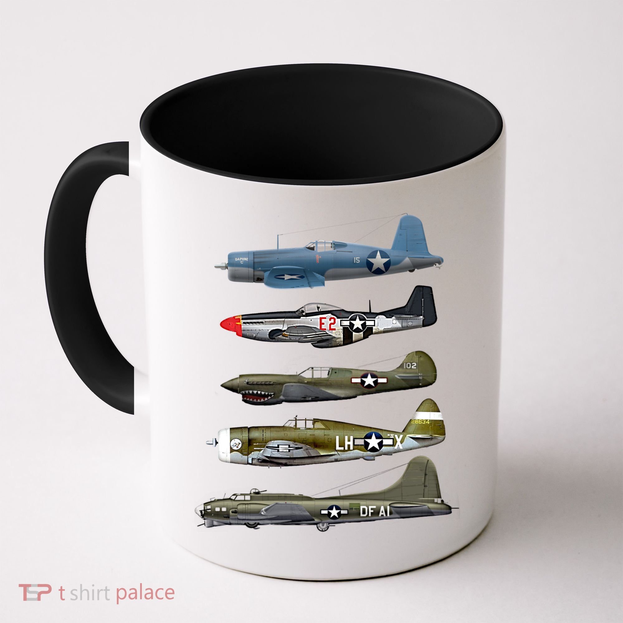 Ww2 Warplane Bgreat Gift17 P51 Mustang F4u Corsair P40 Warhawk Gift Coffee Mug