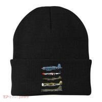 Ww2 Warplane Bgreat Gift17 P51 Mustang F4u Corsair P40 Warhawk Gift Beanie thumb 0