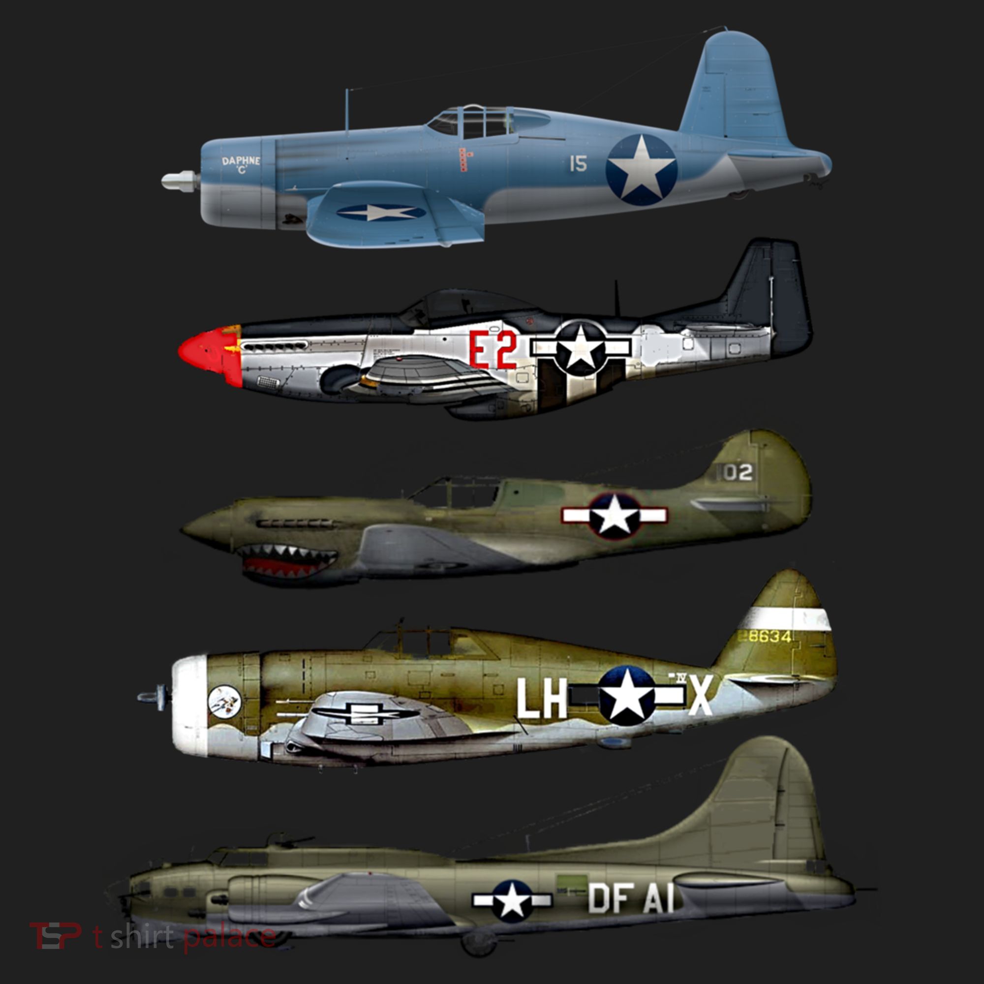 Ww2 Warplane Bgreat Gift17 P51 Mustang F4u Corsair P40 Warhawk Gift Beanie