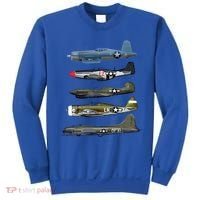 Ww2 Warplane Bgreat Gift17 P51 Mustang F4u Corsair P40 Warhawk Gift Sweatshirt thumb 0