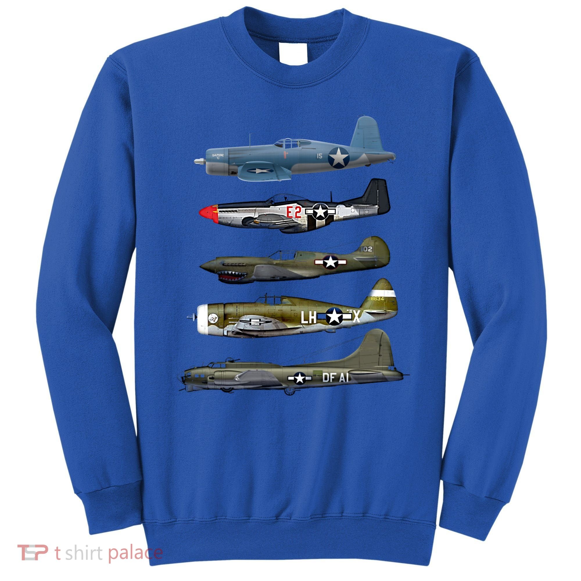 Ww2 Warplane Bgreat Gift17 P51 Mustang F4u Corsair P40 Warhawk Gift Sweatshirt