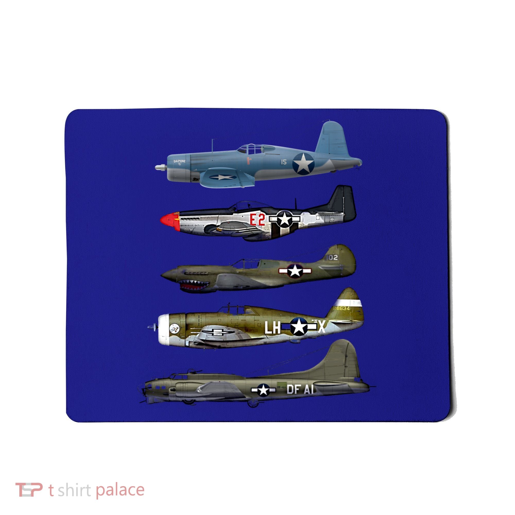 Ww2 Warplane Bgreat Gift17 P51 Mustang F4u Corsair P40 Warhawk Gift Mousepad