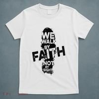 We Walk By Faith Not By Sight Christian Faith in God Vintage T-Shirt thumb 5