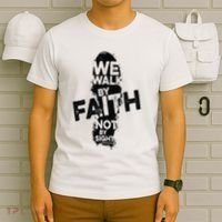 We Walk By Faith Not By Sight Christian Faith in God Vintage T-Shirt thumb 6