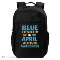 We Wear Blue In April Autism Awareness Neurodiversity Backpack thumb 0