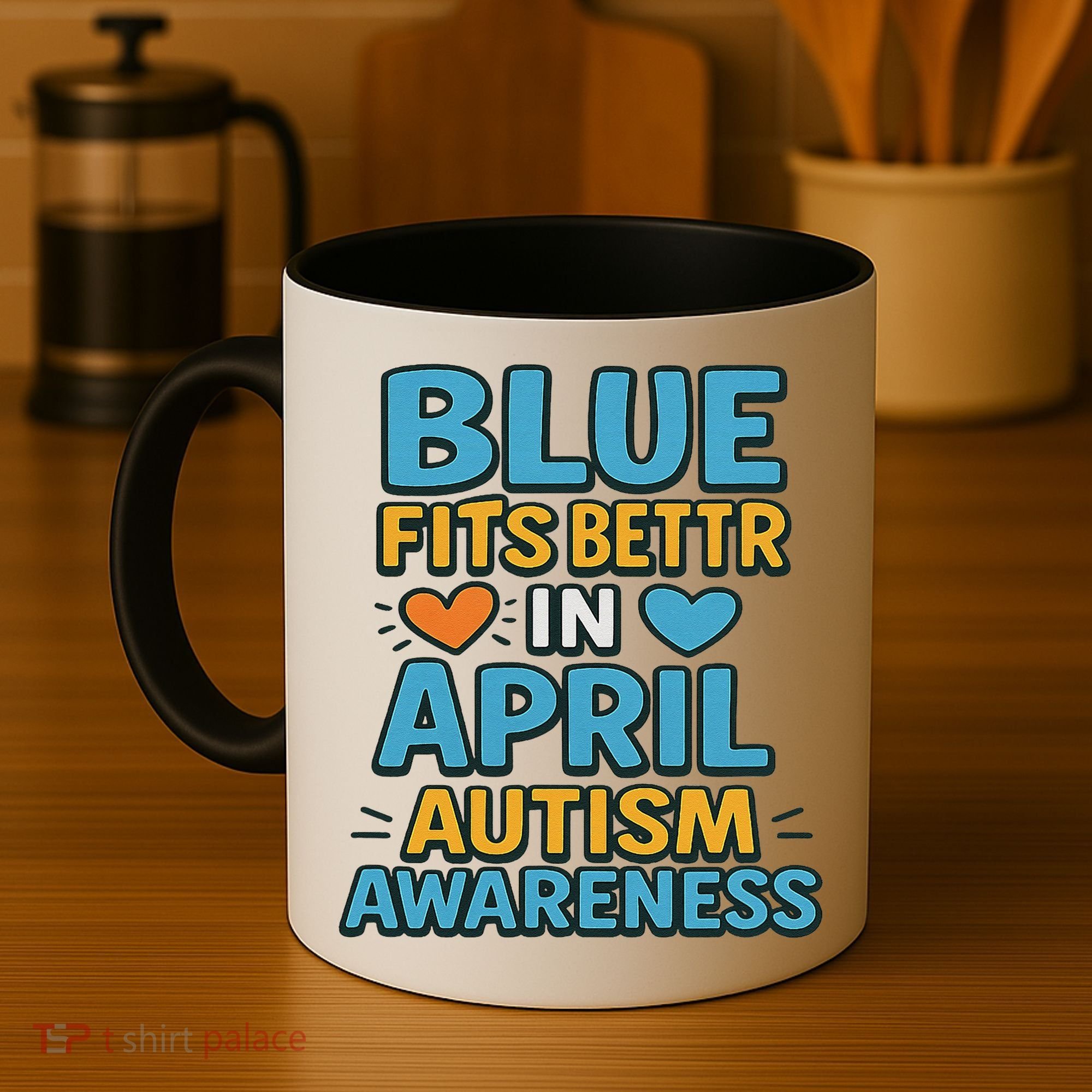 We Wear Blue In April Autism Awareness Neurodiversity Coffee Mug