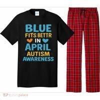 We Wear Blue In April Autism Awareness Neurodiversity Pajama Set thumb 0