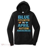 We Wear Blue In April Autism Awareness Neurodiversity Women's Hoodie thumb 0