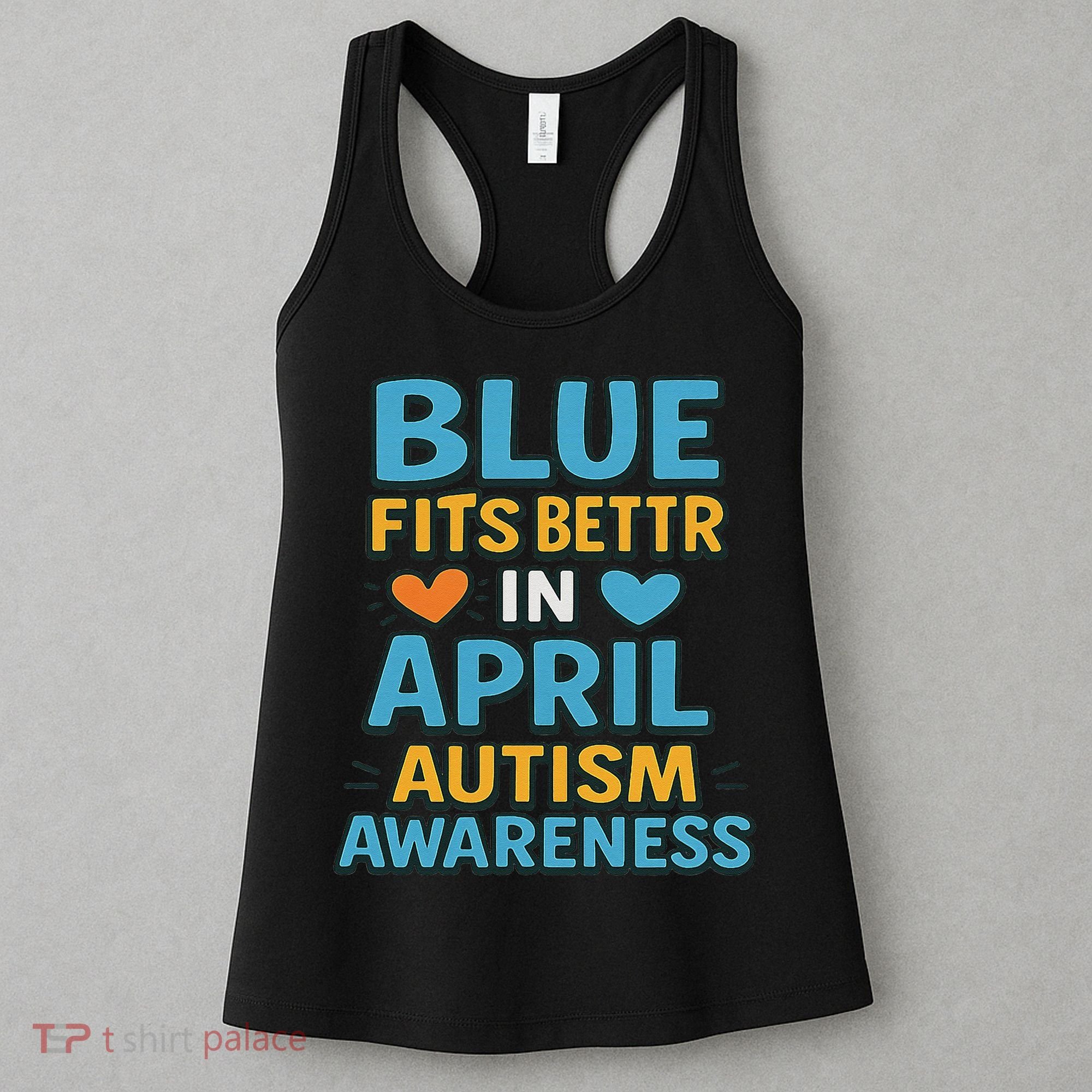 We Wear Blue In April Autism Awareness Neurodiversity Women's Tank Top