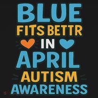 We Wear Blue In April Autism Awareness Neurodiversity Baby Bodysuit thumb 2