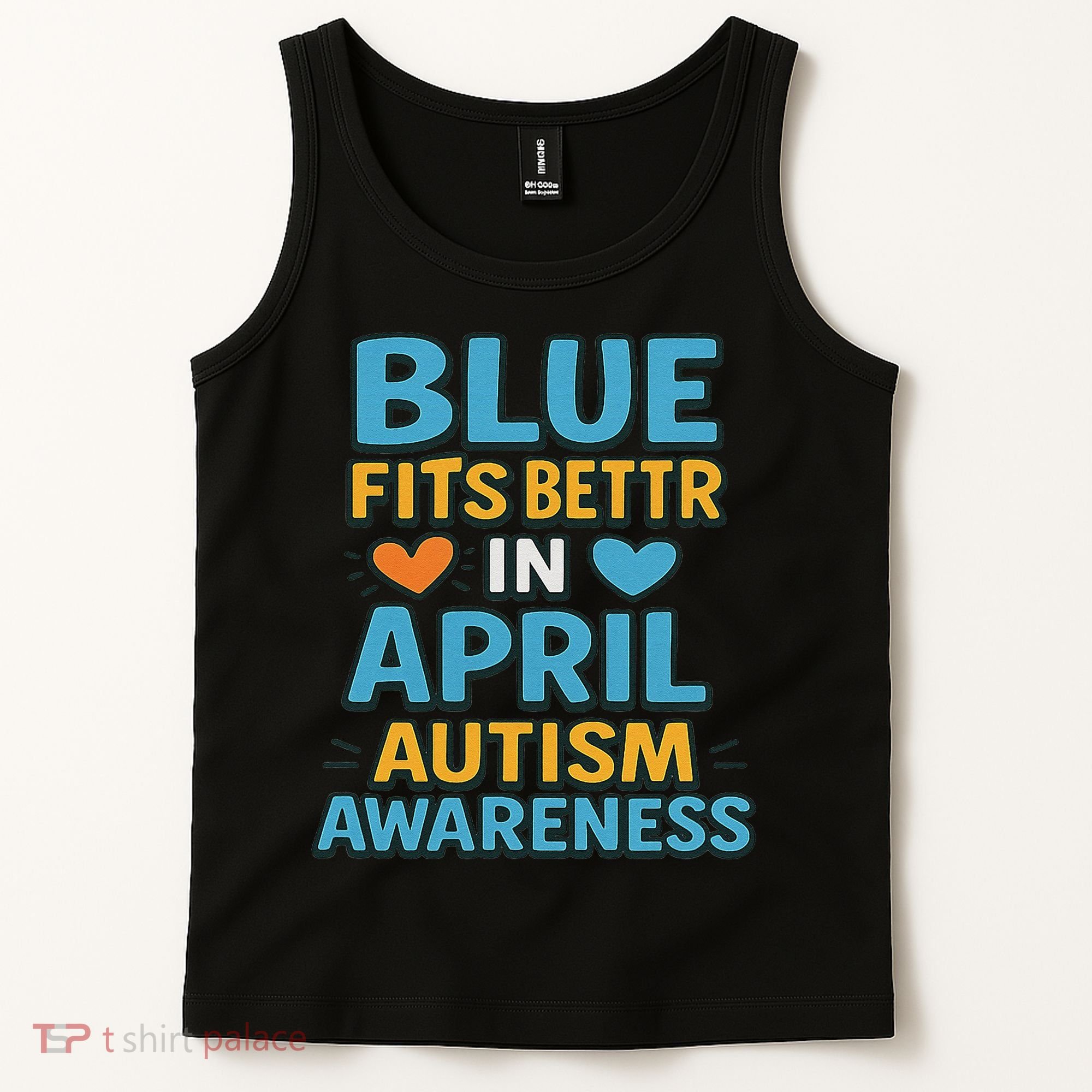 We Wear Blue In April Autism Awareness Neurodiversity Tank Top
