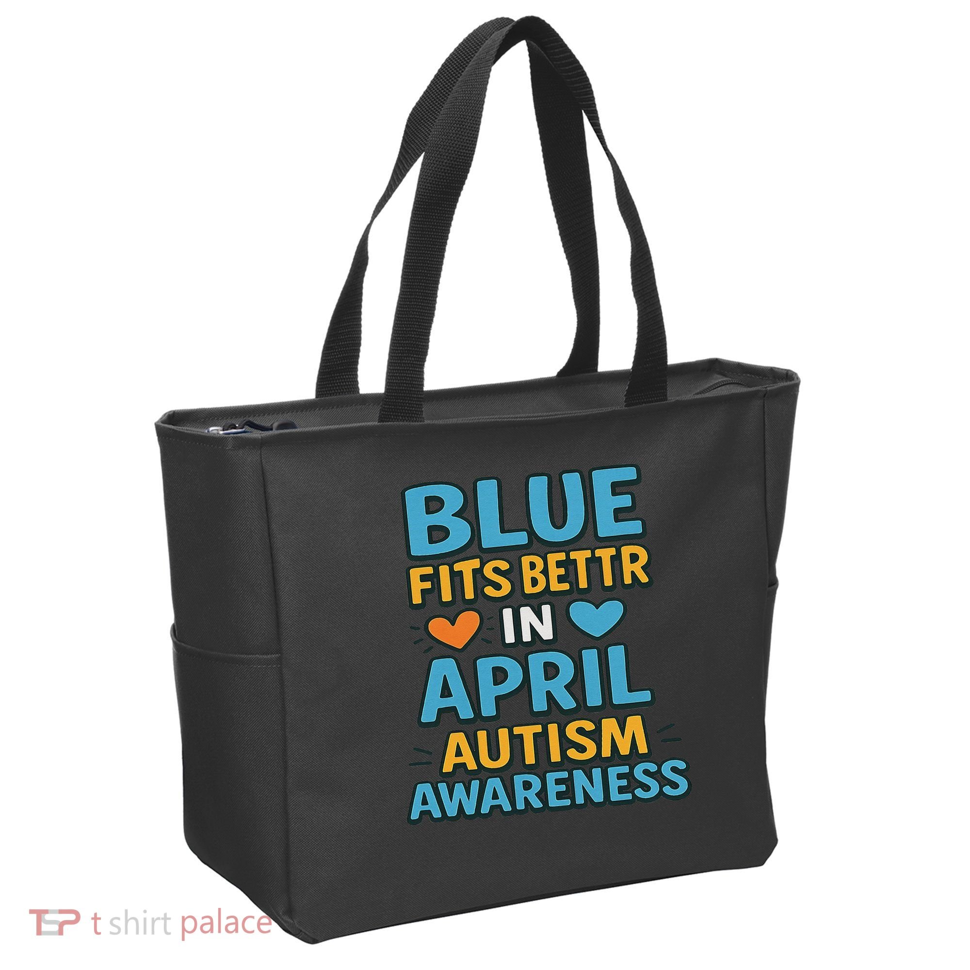 We Wear Blue In April Autism Awareness Neurodiversity Tote Bag