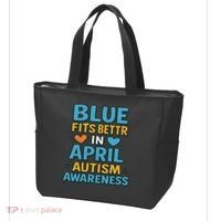 We Wear Blue In April Autism Awareness Neurodiversity Tote Bag thumb 3
