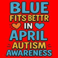 We Wear Blue In April Autism Awareness Neurodiversity Santa Hat thumb 1