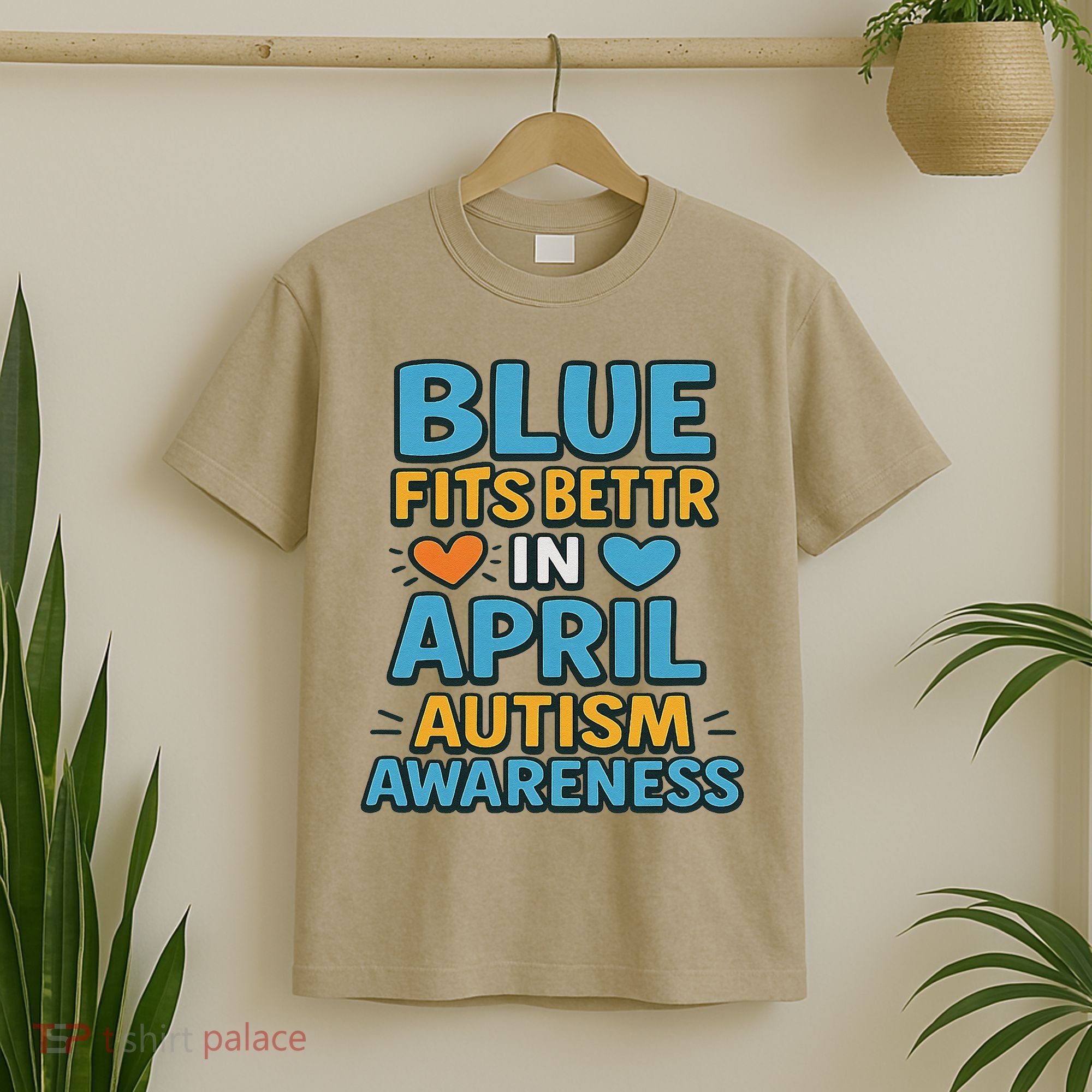 We Wear Blue In April Autism Awareness Neurodiversity T-Shirt