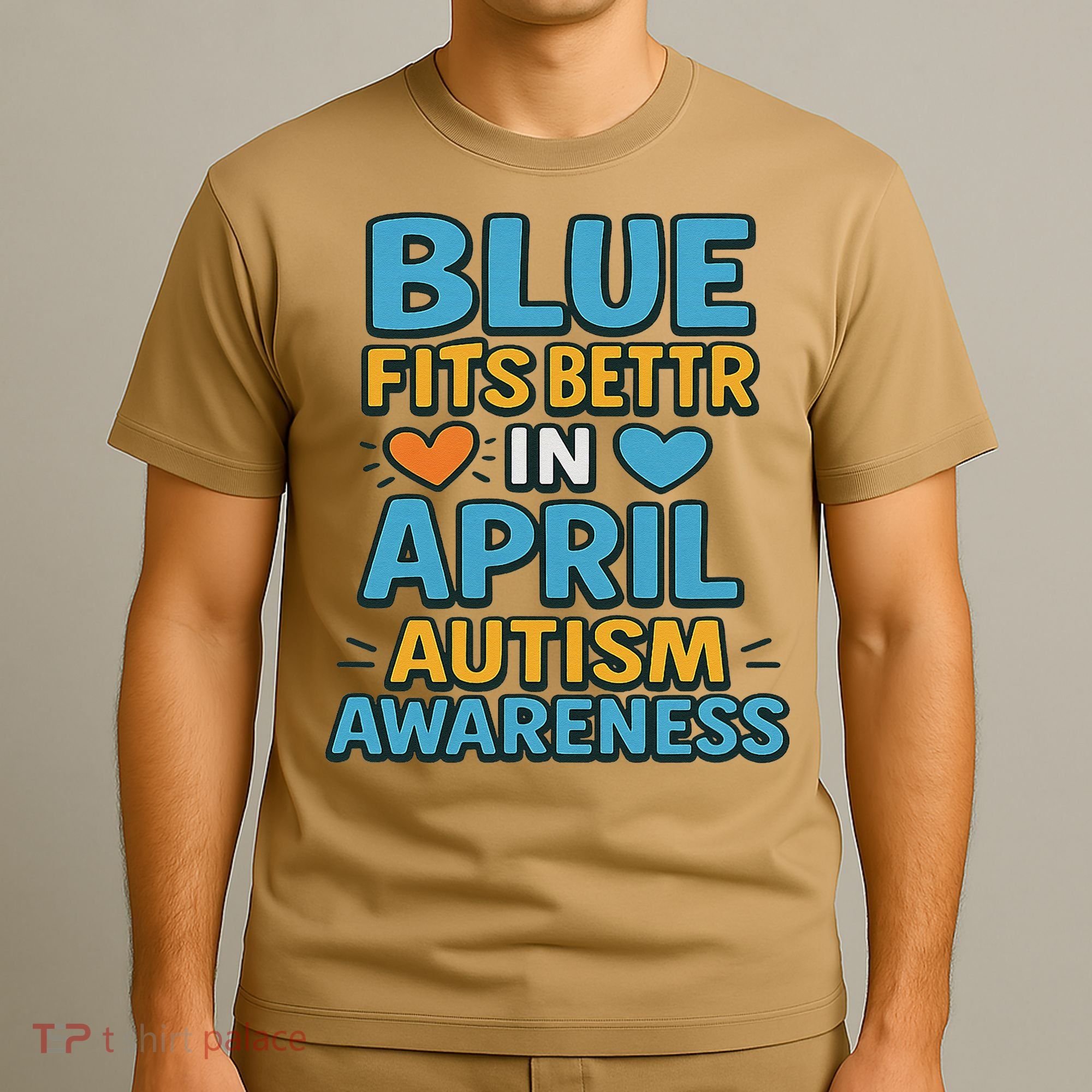 We Wear Blue In April Autism Awareness Neurodiversity T-Shirt