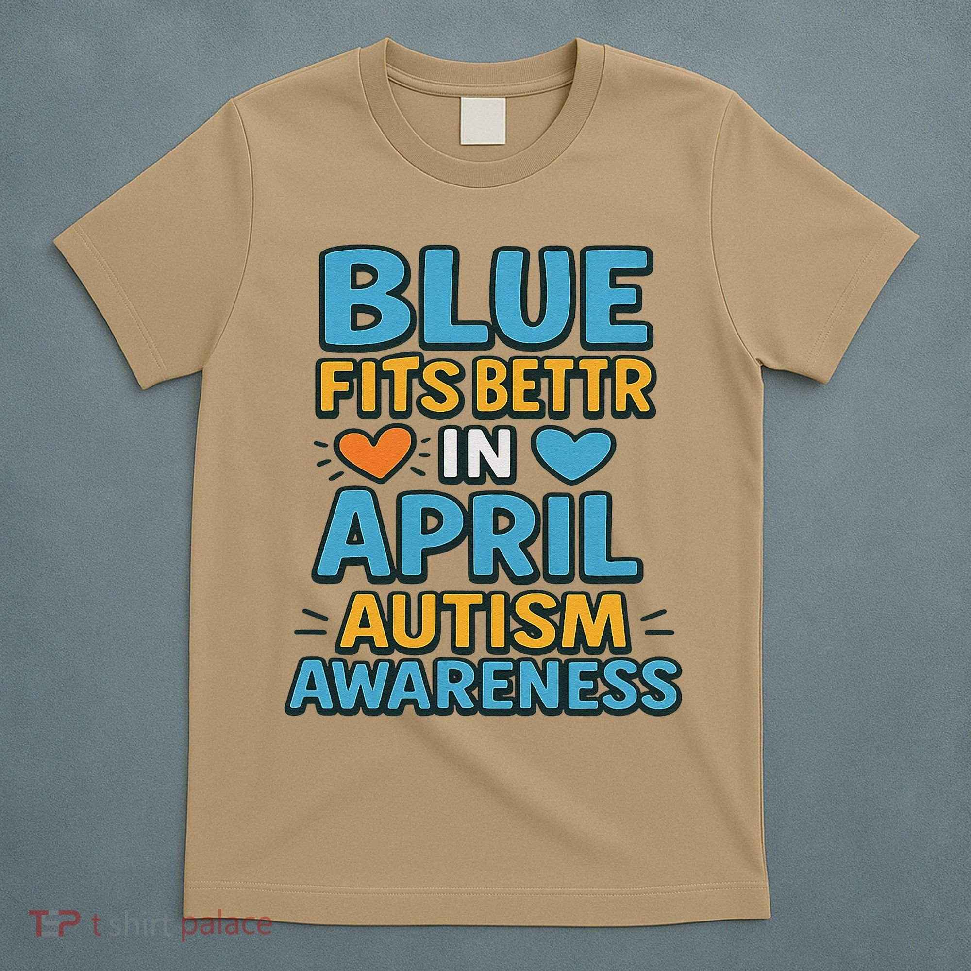 We Wear Blue In April Autism Awareness Neurodiversity T-Shirt