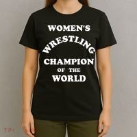 Women's Wrestling Champion Of The World T-Shirt thumb 4