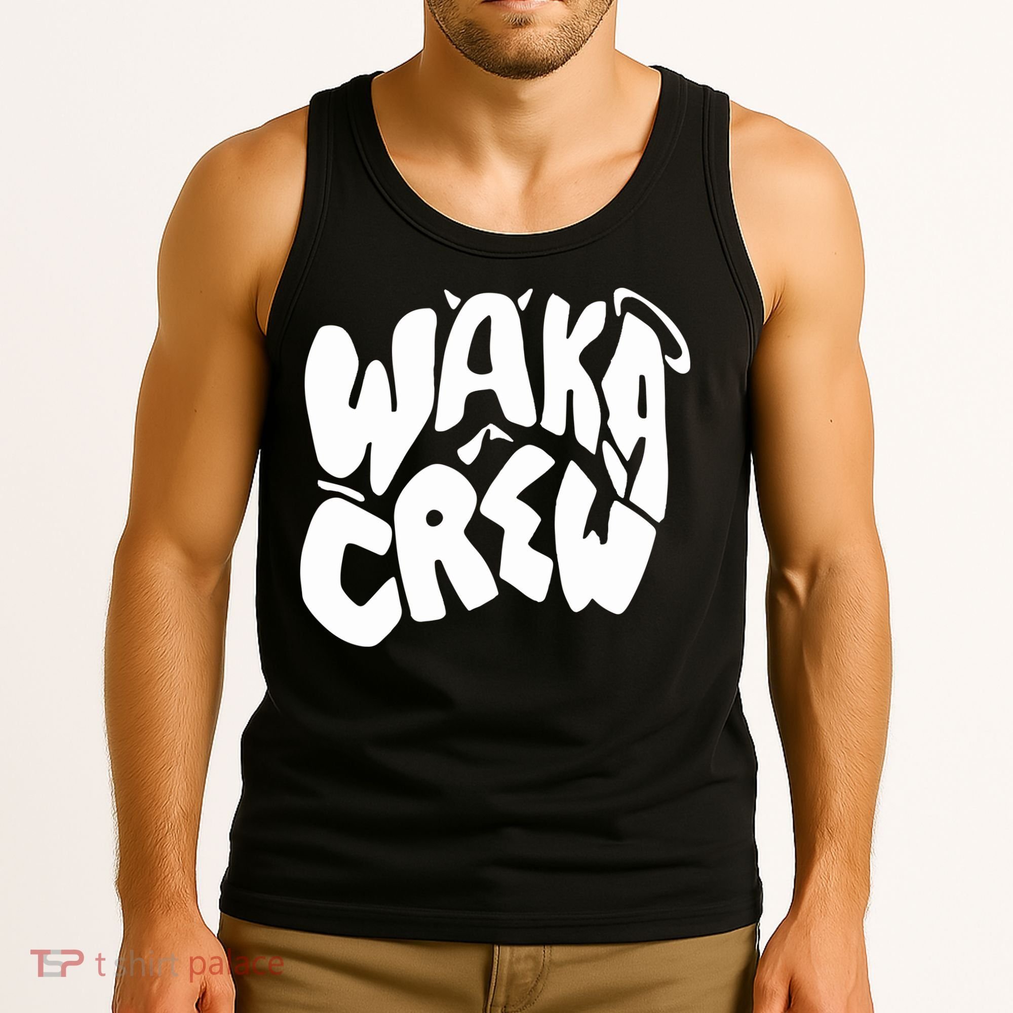 Waka Waka Crew Washed Powder Tank Top