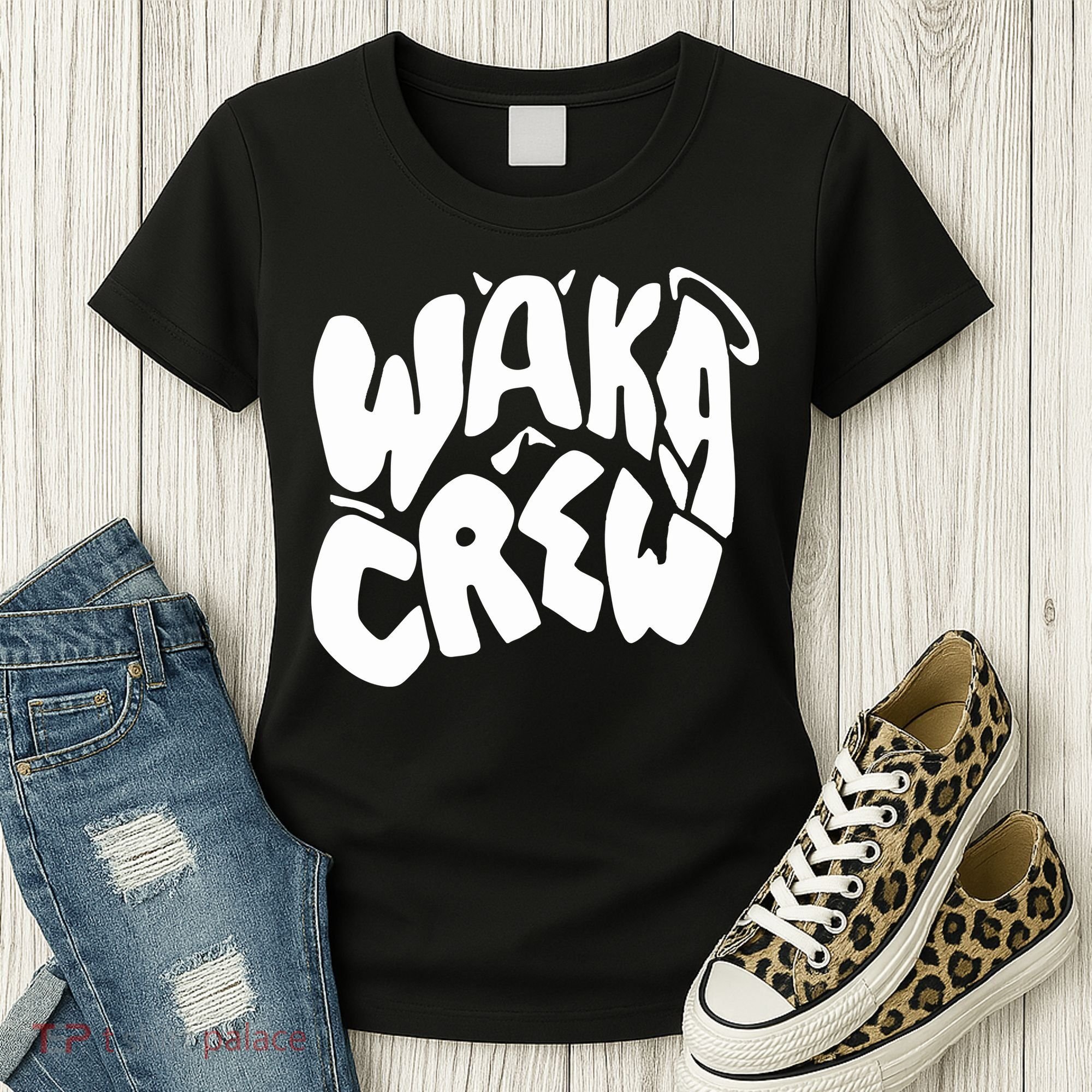 Waka Waka Crew Washed Powder Women's T-Shirt