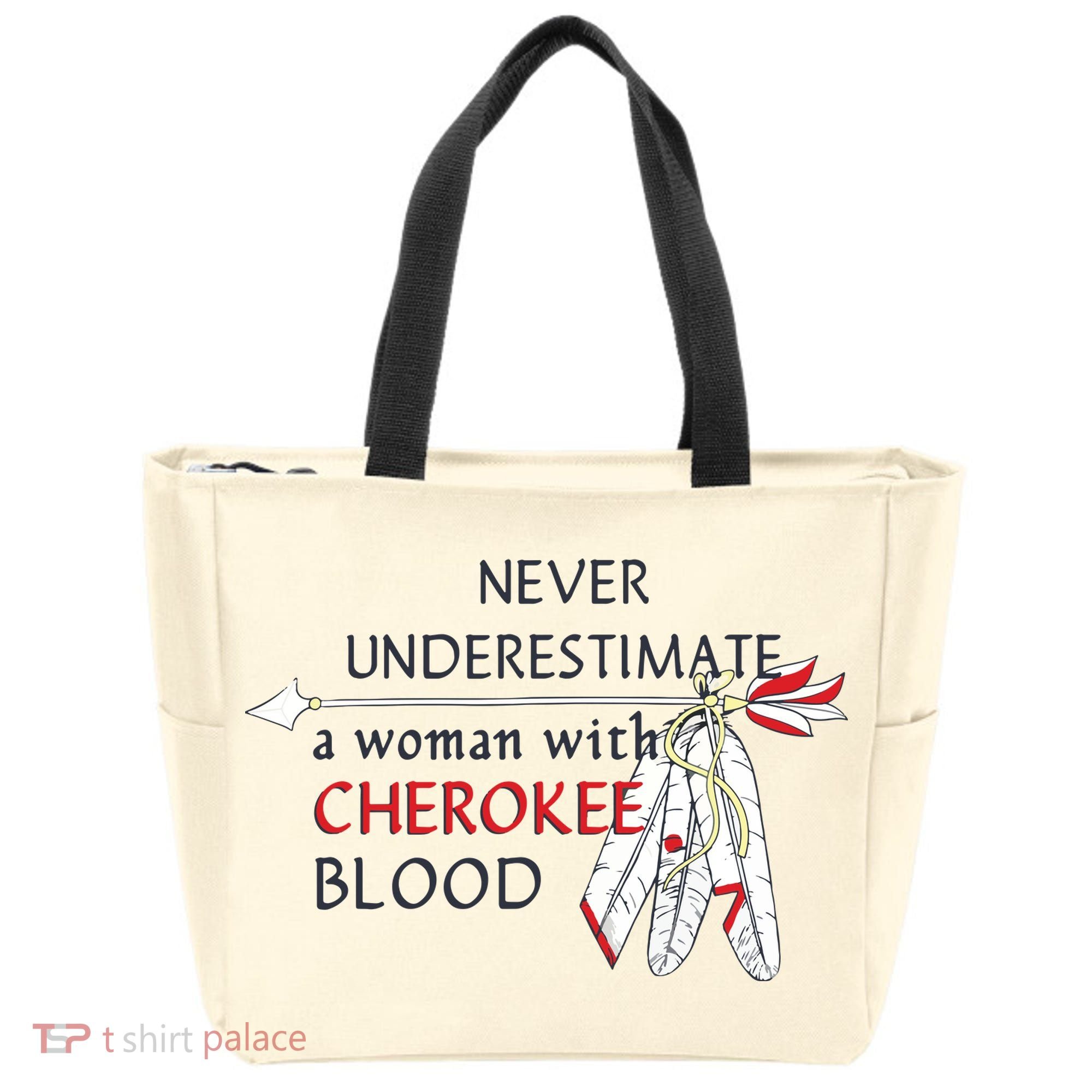 Woman With Cherokee Blood Native American Tote Bag