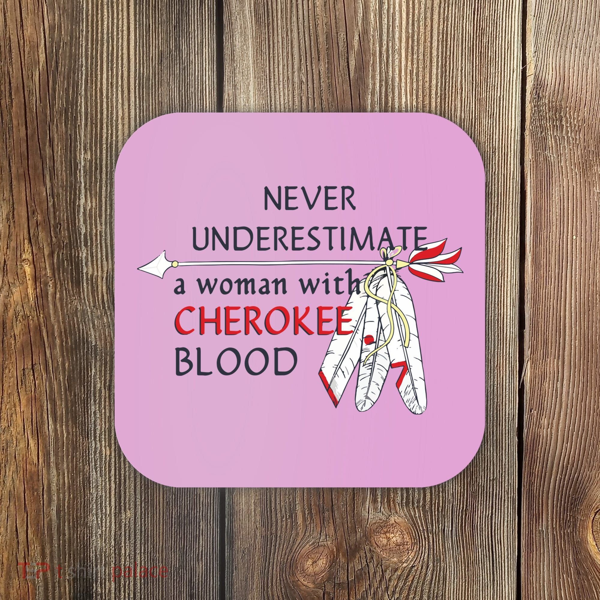 Woman With Cherokee Blood Native American Coaster