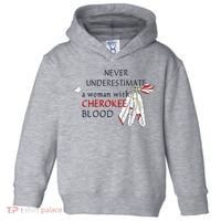 Woman With Cherokee Blood Native American Toddler Hoodie thumb 0