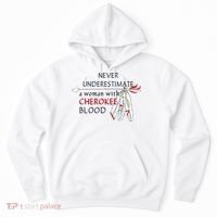 Woman With Cherokee Blood Native American Hoodie thumb 0