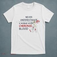 Woman With Cherokee Blood Native American T-Shirt thumb 5