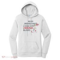 Woman With Cherokee Blood Native American Women's Hoodie thumb 0